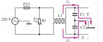 Y capacitor circuit analysis